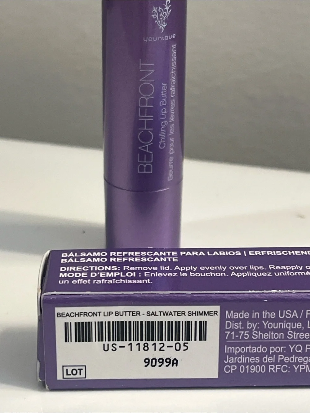Younique Beachfront Chilling Lip Butter Saltwater Shimmer - Brand New In Box
